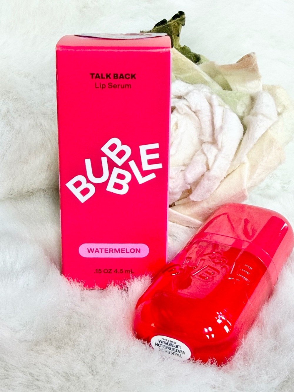 Bubble TALK BACK LIP SERUM w/a pink tint -Watermelon